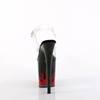 Pleaser - FLAMINGO808NLFL Sandale à bride à la cheville, Pole dance chaussures - Noir/Transparent Product image